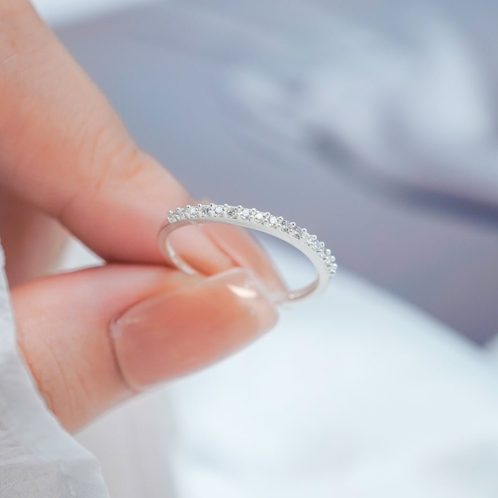Beaded Ring Silver - 8103SV