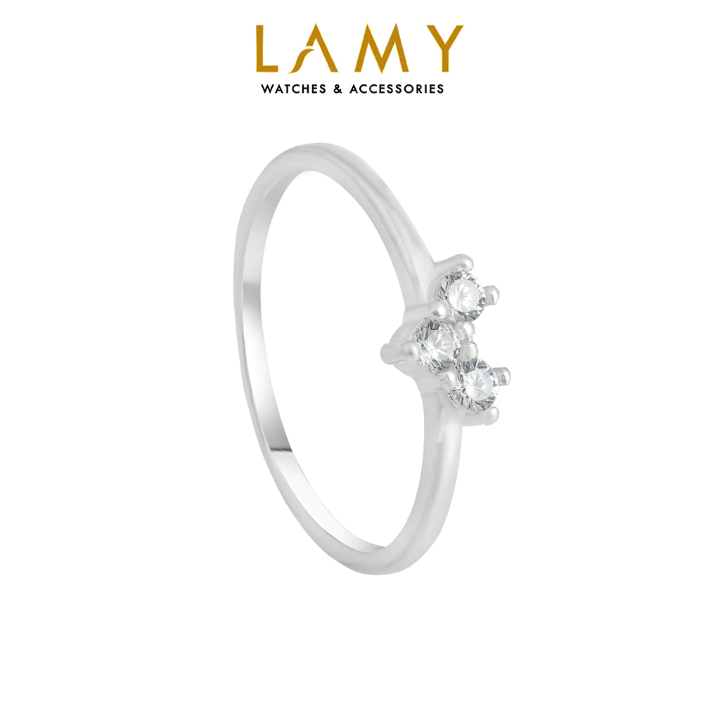 Nhẫn bạc nữ LAMY Heart Fragile Ring Silver CDE8176SV - Nhẫn bạc ta cao cấp
