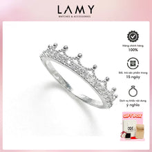 Nhẫn bạc nữ LAMY Vương miện Crown Ring Silver 8177
