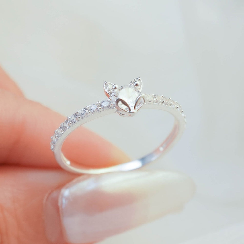 Sparkling Fox Ring Silver - 8179SV