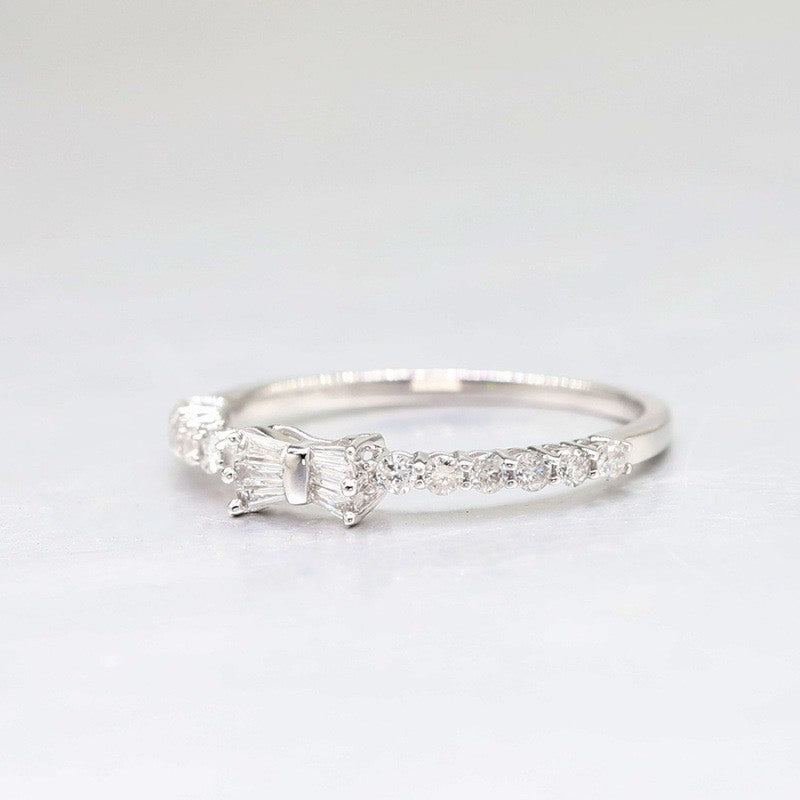 Glittering Ribbon Ring Silver - 8180SV