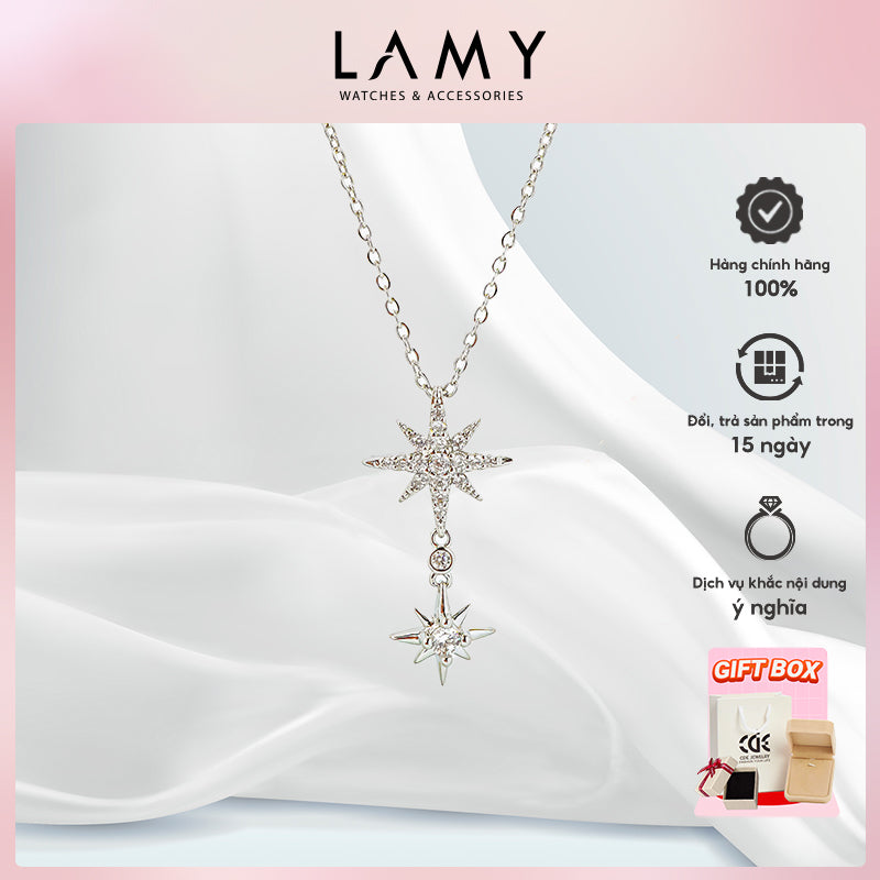 Dây chuyền bạc nữ LAMY Sweet Sparkles Snow Necklace Silver 6411SV