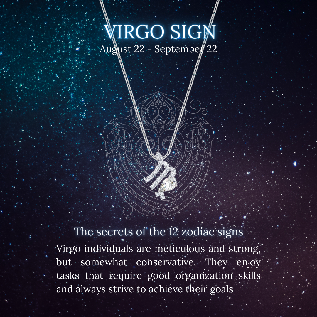 Dây chuyền cung hoàng đạo CDE Virgo Zodiac Pendant Necklace Silver CDE6062VI - Dây chuyền bạc cung Xử Nữ