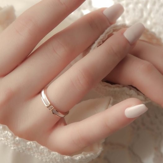 Nirvana Crystal Ring Rose Gold