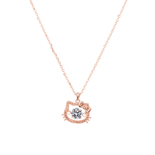 Dây chuyền kim cương Moissanite LAMY Kitty Vibration 5 ly CDEDN045SV - Hàng chính hãng đã kiểm định