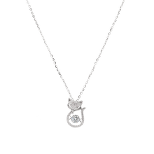 Dây chuyền kim cương Moissanite LAMY Lucky Cat 4 ly kiểm định GRA CDEDN017WH - Hàng chính hãng đã kiểm định