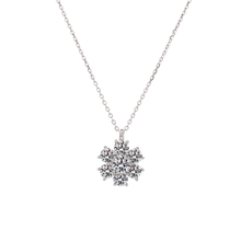 Dây chuyền kim cương Moissanite LAMY Snowlight Bloom 5 ly kiểm định GRA CDEDN010 - Hàng chính hãng đã kiểm định