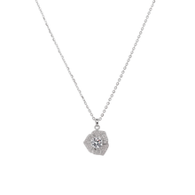 Dây chuyền kim cương Moissanite LAMY Trái tim xoắn 5 ly CDEDN027WH - Hàng chính hãng đã kiểm định