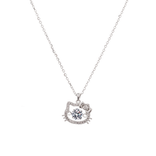 Dây chuyền kim cương Moissanite LAMY Kitty Vibration 5 ly CDEDN045SV - Hàng chính hãng đã kiểm định