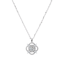 Dây chuyền kim cương Moissanite LAMY Blossom Halo 5 ly CDEDN056 - Hàng chính hãng đã kiểm định