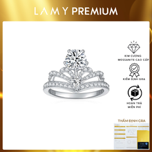 Nhẫn kim cương Moissanite LAMY Royal Tiara 5 ly kiểm định GRA CDEDR033 - Hàng chính hãng đã kiểm định