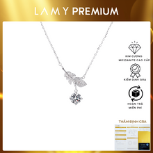 Dây chuyền kim cương Moissanite LAMY Falling Leaf 6.5 ly kiểm định GRA CDEDN014WH - Hàng chính hãng đã kiểm định