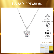 Dây chuyền kim cương Moissanite LAMY Nơ xinh 4 ly kiểm định GRA CDEDN024WH - Hàng chính hãng đã kiểm định