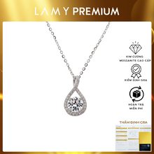 Dây chuyền kim cương Moissanite LAMY giọt lệ 6 ly CDEDN035WH - Hàng chính hãng đã kiểm định