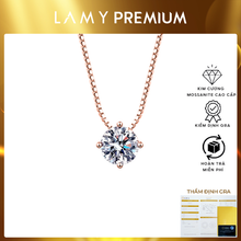 Dây chuyền kim cương Moissanite LAMY 6.5 ly CDEDN036RG - Hàng chính hãng đã kiểm định