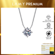 Dây chuyền kim cương Moissanite LAMY Minimalist Round 6.5 ly CDEDN036WH - Hàng chính hãng đã kiểm định