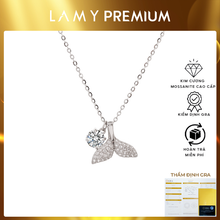 Dây chuyền kim cương Moissanite LAMY Mermaid Tail Round CDEDN037WH - Hàng chính hãng đã kiểm định