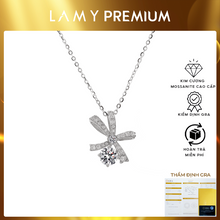 Dây chuyền kim cương Moissanite LAMY Artistic Ribbon 5.0 ly CDEDN040WH - Hàng chính hãng đã kiểm định