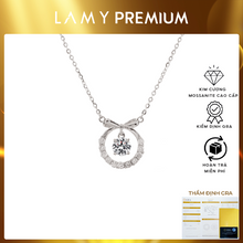 Dây chuyền kim cương Moissanite LAMY Elegant Bow CDEDN042WH - Hàng chính hãng đã kiểm định