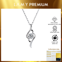 Dây chuyền kim cương Moissanite LAMY Graceful Curve 5.0 ly CDEDN043WH - Hàng chính hãng đã kiểm định
