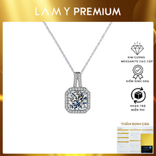 Dây chuyền kim cương Moissanite LAMY Harmony Halo 6.0 ly CDEDN055WH - Hàng chính hãng đã kiểm định