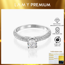Nhẫn nữ LAMY kim cương Moissanite 0,5 Carat Wedding Lover DR009
