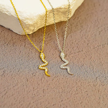 Dây chuyền bạc nữ LAMY Snake Shaped Pendant Necklace Gold 6409GG