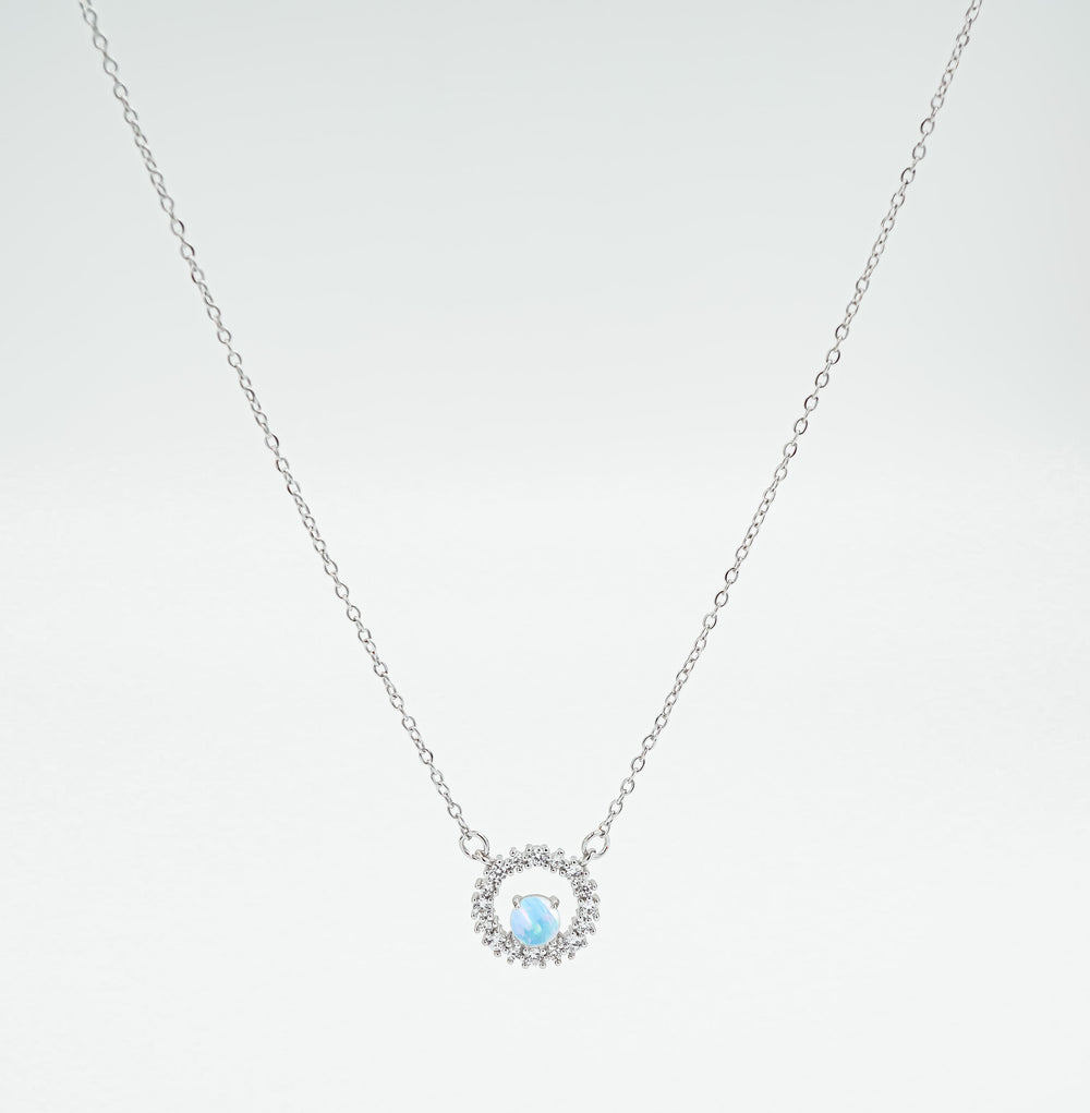 Sunburst Necklace Silver