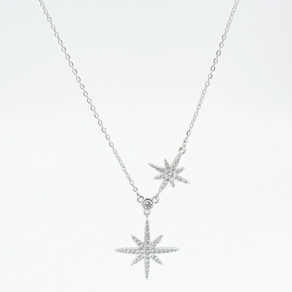 Shooting Star Necklace Silver