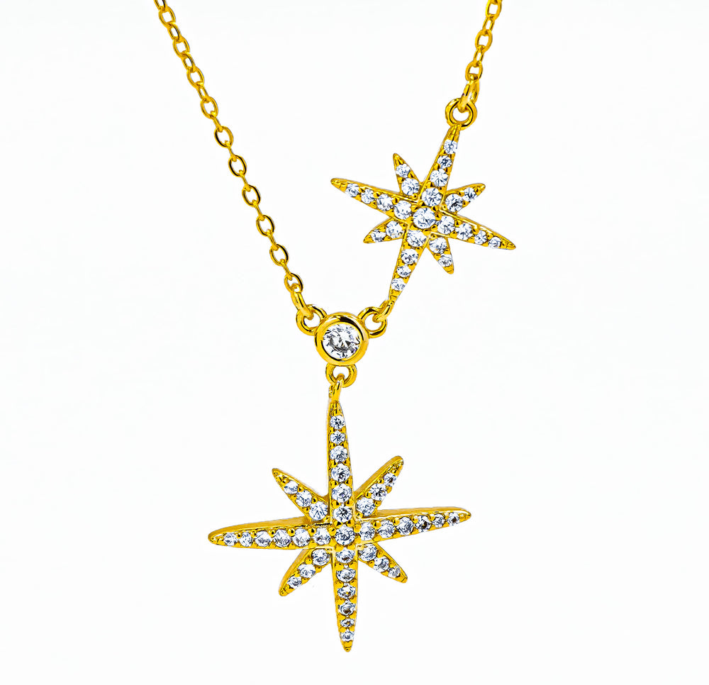 Shooting Star Necklace Gold