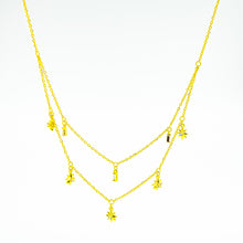 Dây chuyền nữ LAMY Double Layer Star Pendant Necklace Gold 6416GG