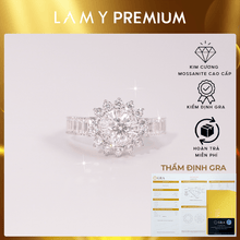 GRA Certified 6mm Moissanite Diamond Ring CDEDR024 - Authentic Certified Product