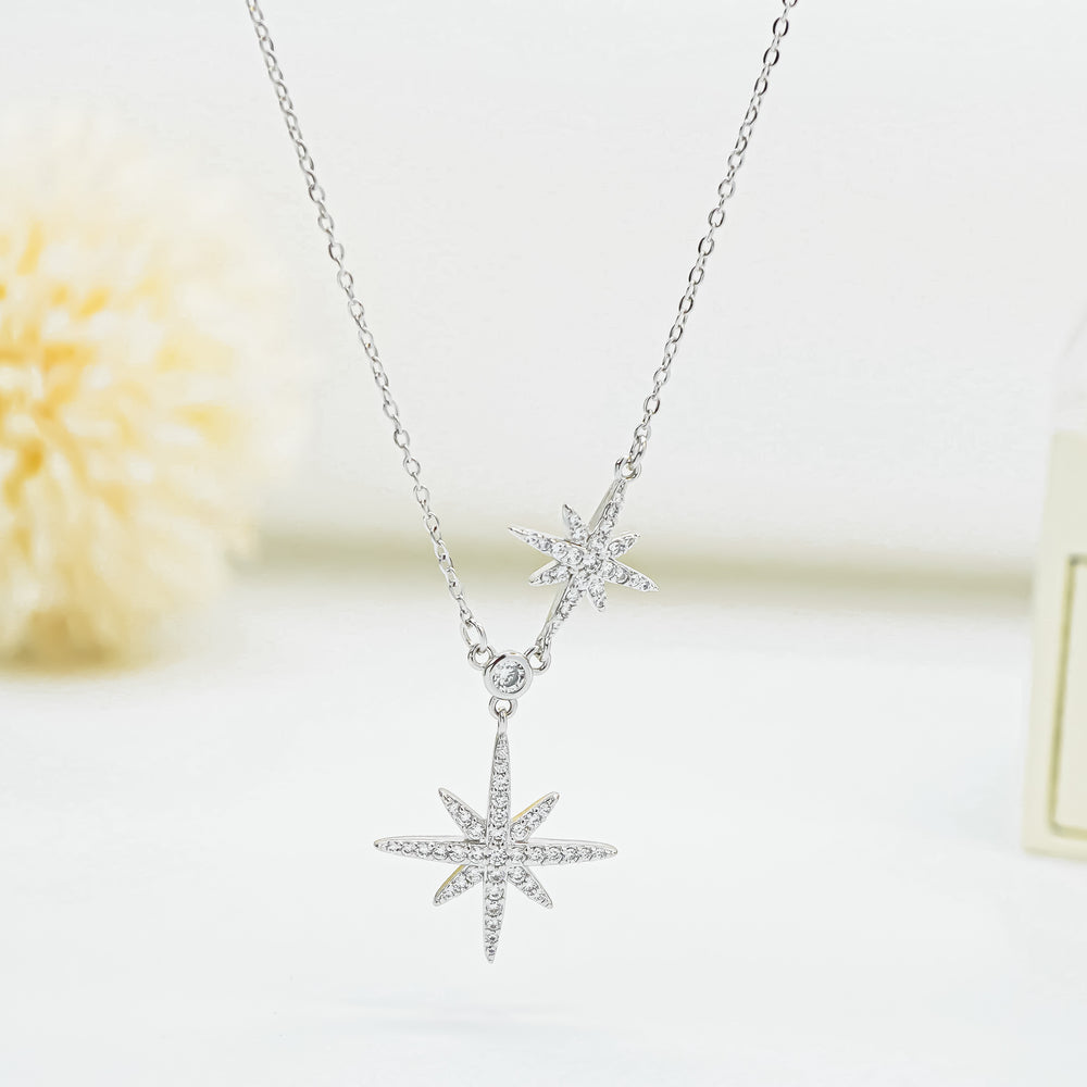 Shooting Star Necklace Silver