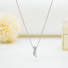 Dây chuyền bạc nữ LAMY Intertwined Sparkle Necklace Rose Gold 6422RG