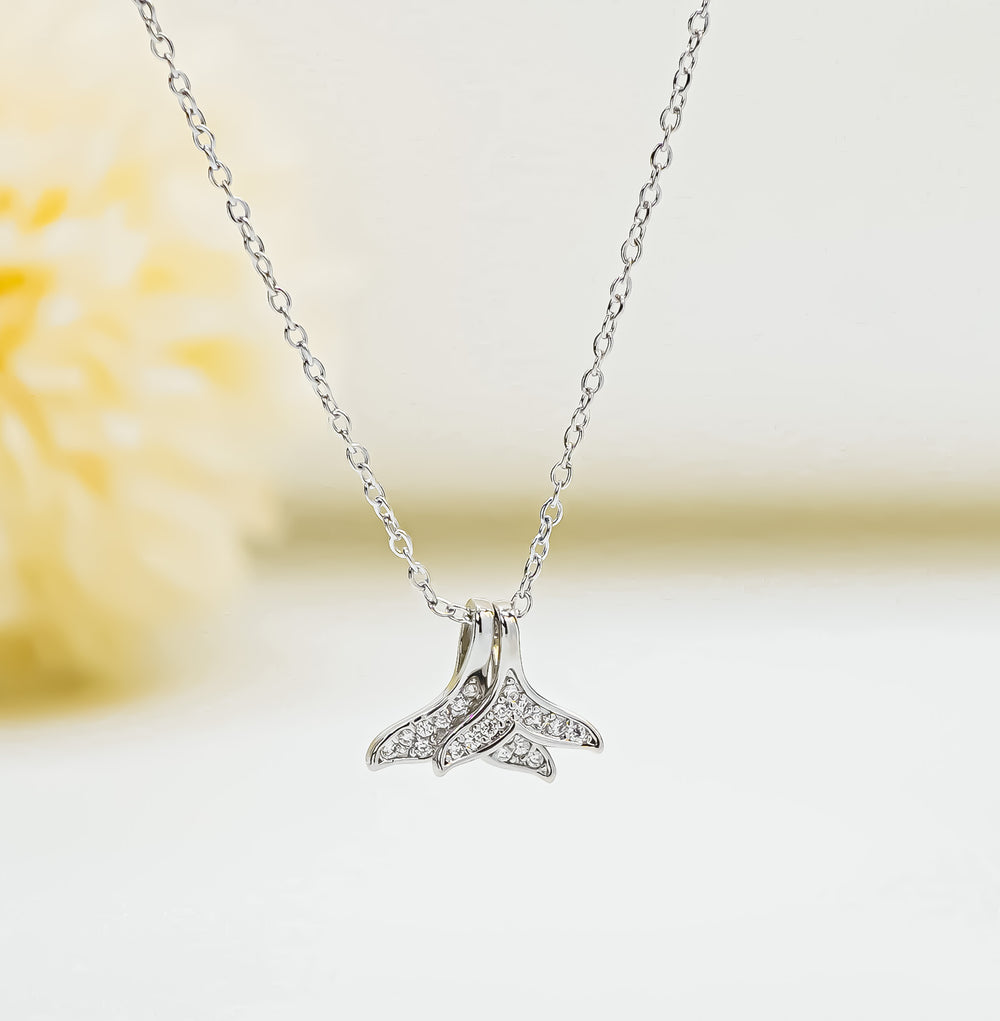 Mermaid Tail Necklace Silver