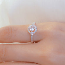 Nhẫn bạc nữ LAMY đính đá Round Gemstone Setting Ring Silver CDE8182SV - Nhẫn bạc ta cao cấp