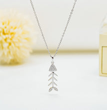 Dây chuyền bạc nữ LAMY Fish Bone Pendant Necklace Silver 6418SV