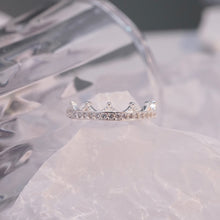 Nhẫn bạc nữ LAMY Vương miện Sparkling Tiara Ring Silver CDE8178SV - Nhẫn bạc ta cao cấp