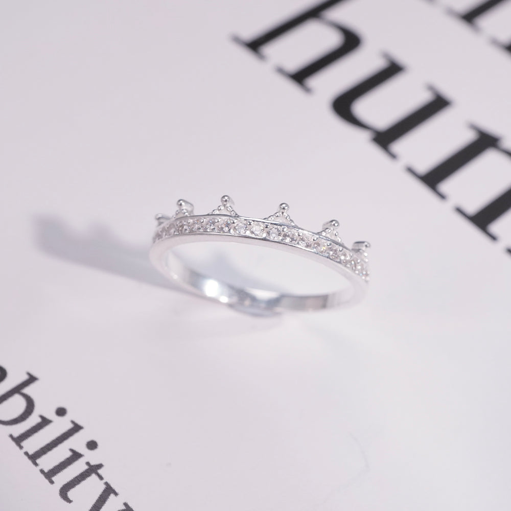 Sparkling Tiara Ring Silver - 8178SV