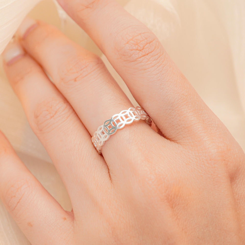 Lucky Coin Basic Ring Silver