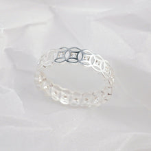 Nhẫn bạc nữ LAMY Kim tiền tài lộc Stone Mosaic Ring Silver 8189