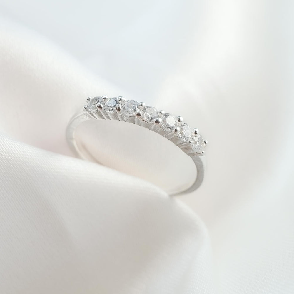 Anniversary Ring Silver, nhẫn đai mảnh