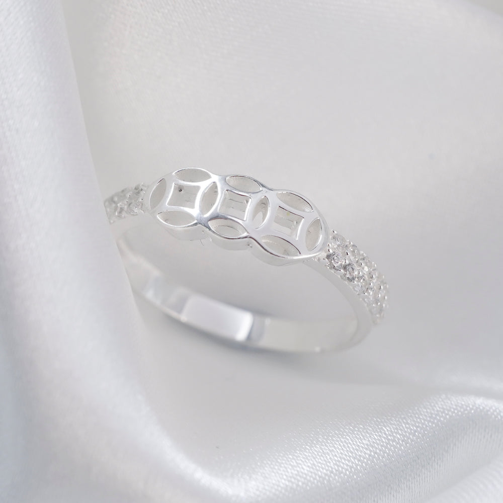 Three Coins Ring Silver - 8229SV