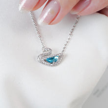 Dây chuyền nữ Crystal Swan Necklace Silver CDE6042SV
