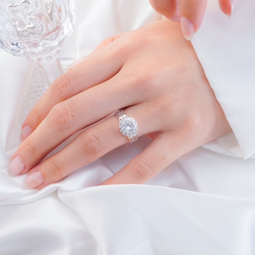 Lucky Coin Embedded Ring Silver - 8234SV