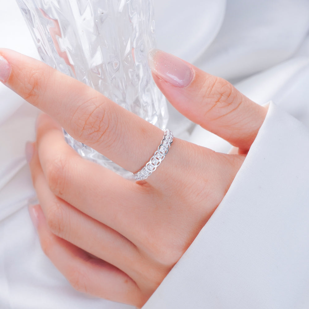 Glittering Coins Ring Silver - 8235SV