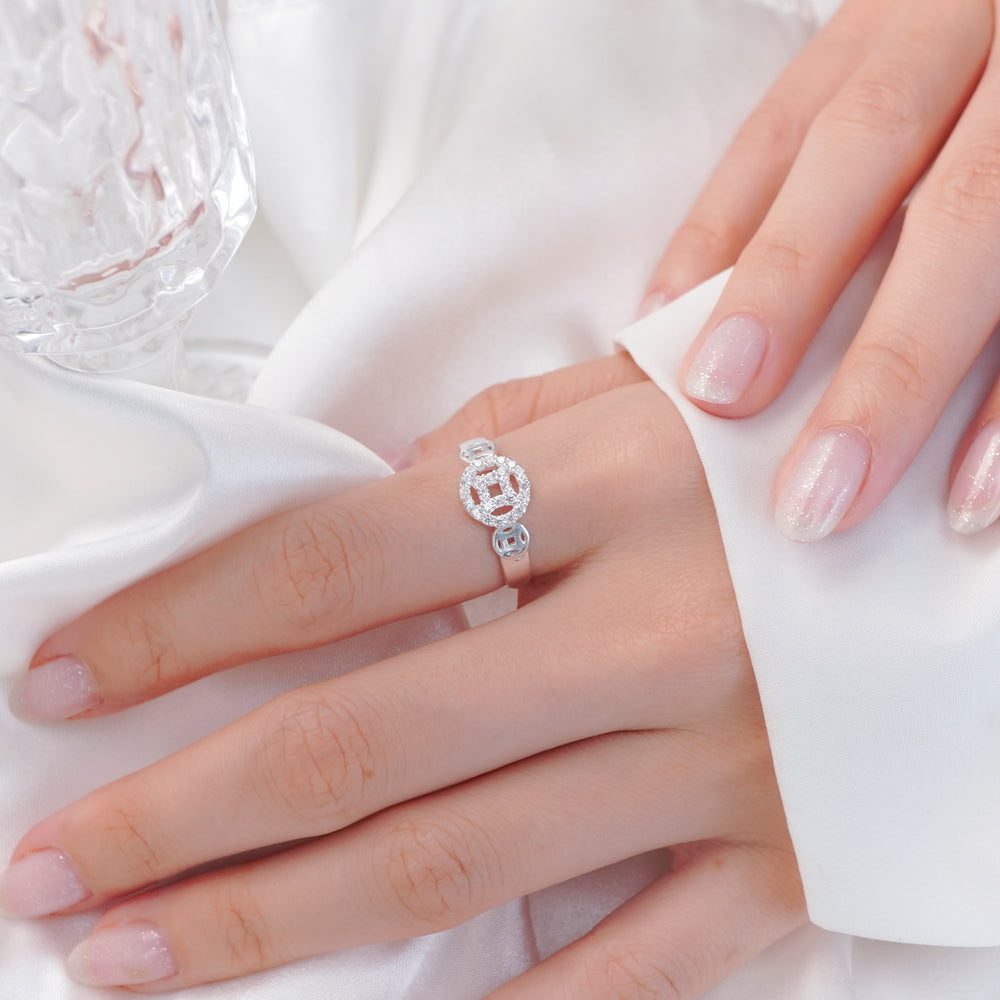 Lucky Coin Innovation Ring Silver