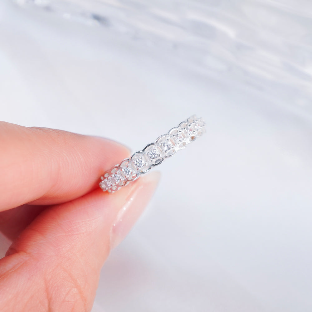 Glittering Coins Ring Silver - 8235SV