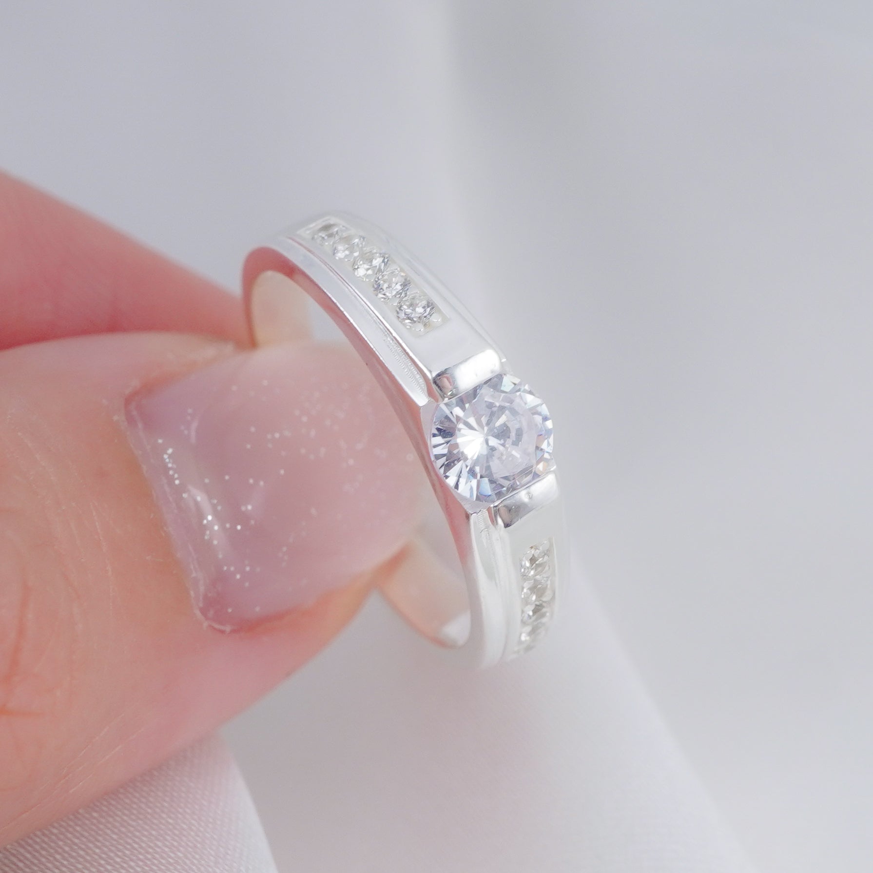 Nhẫn bạc nam nữ CDE Romantic Couple Ring Silver CDE8242SV - Nhẫn bạc ta cao cấp