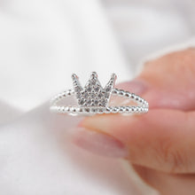 Nhẫn bạc nữ LAMY Unique Crown Ring Silver CDE8251SV - Nhẫn bạc ta cao cấp